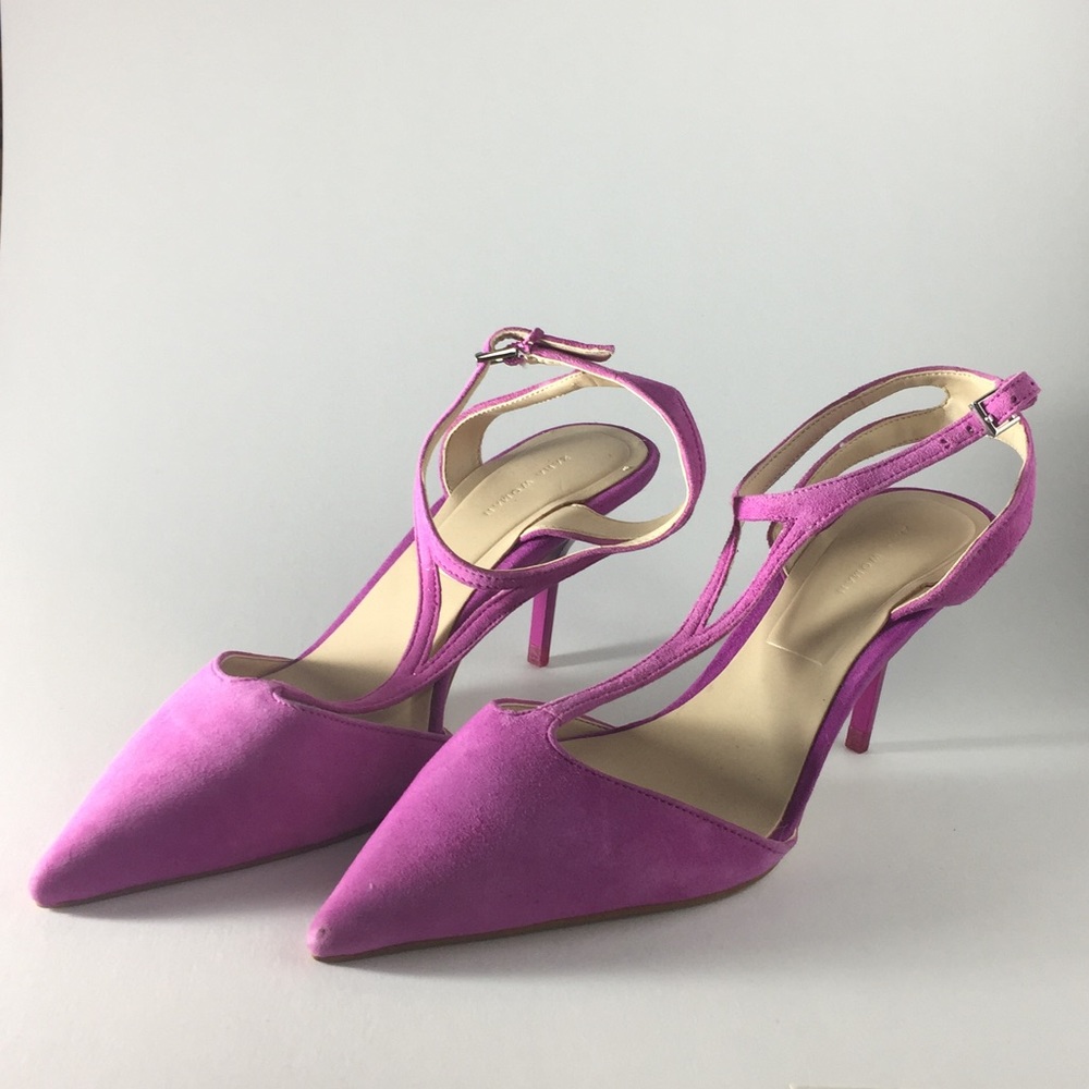 Zara pink suede heels